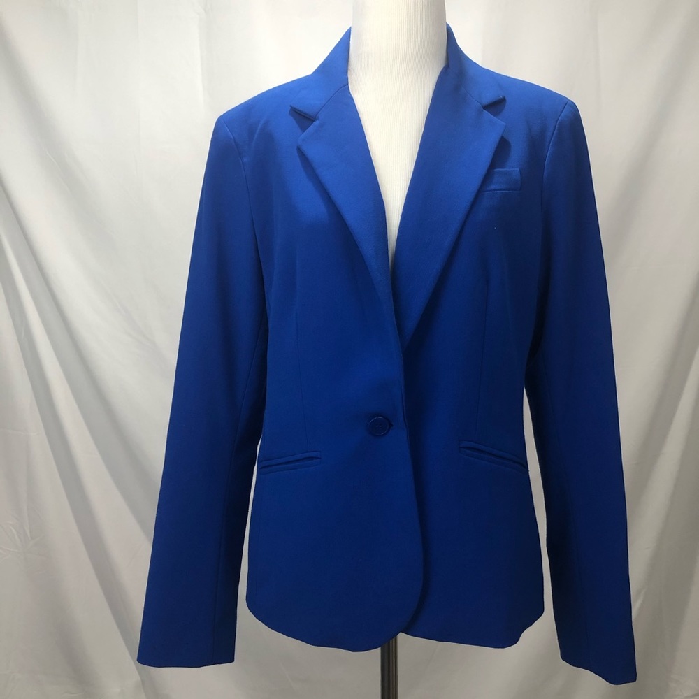 New York And Company Jacket Blazer Blue Size 10